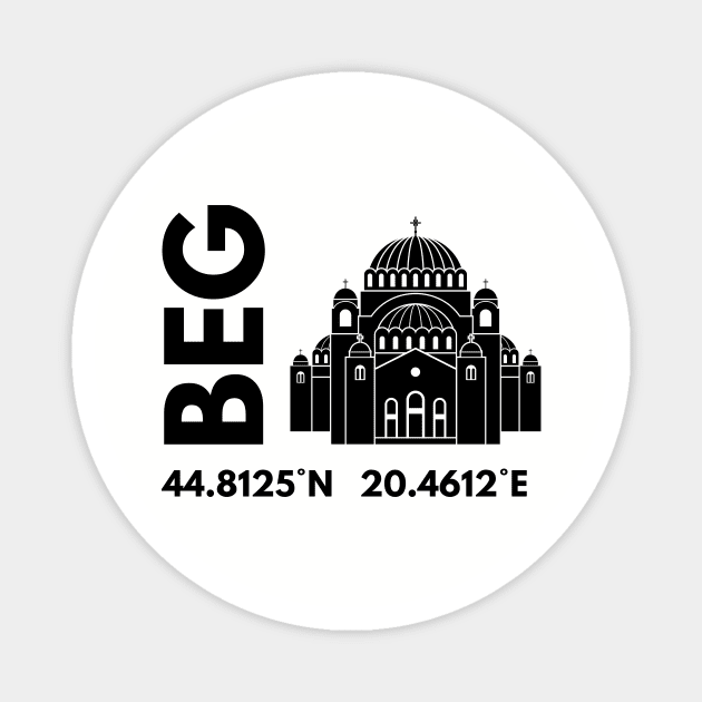 Beograd Magnet by ZdravieTees
